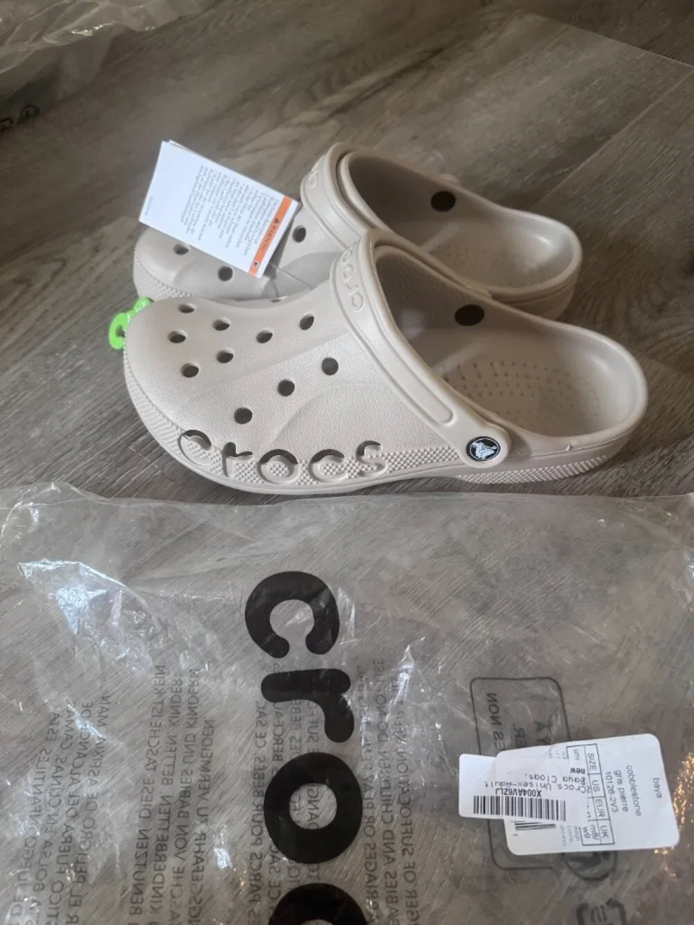 Mens 9 / Women's 11 - Crocs Adult Baya Classic Tan Unisex Clog Shoes Size